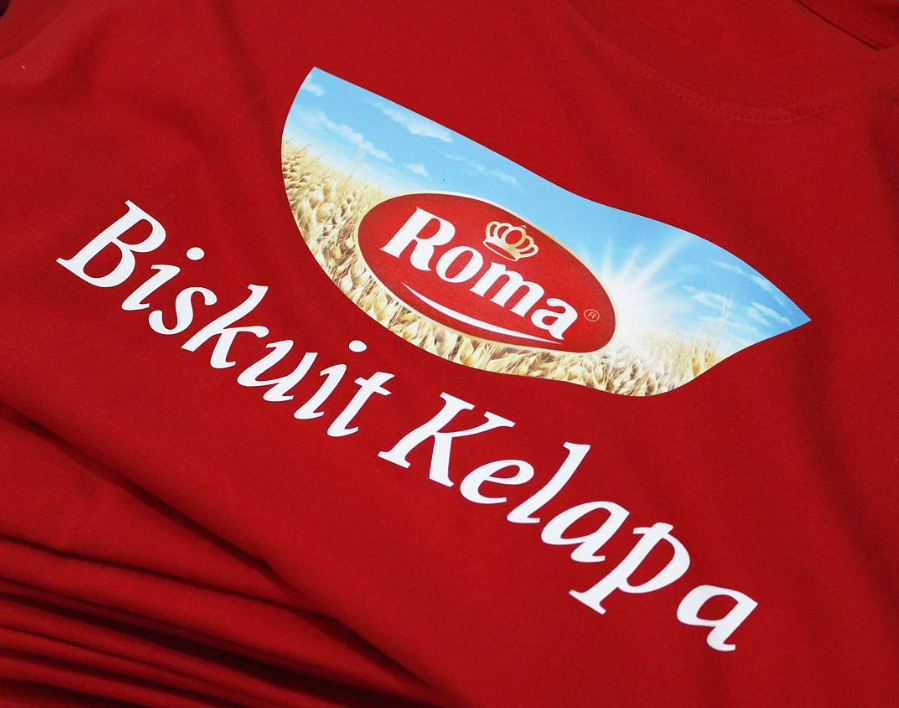 Kaos Promosi Roma Kelapa 10.000 pcs